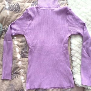 Lavender turtleneck